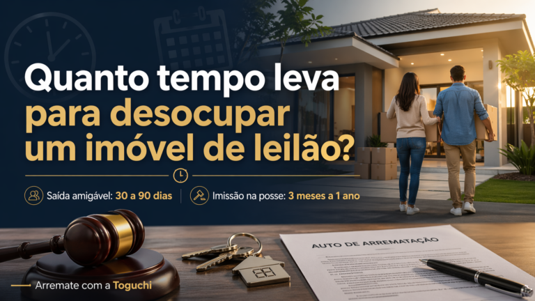 Quanto tempo leva para desocupar um imóvel de leilão?